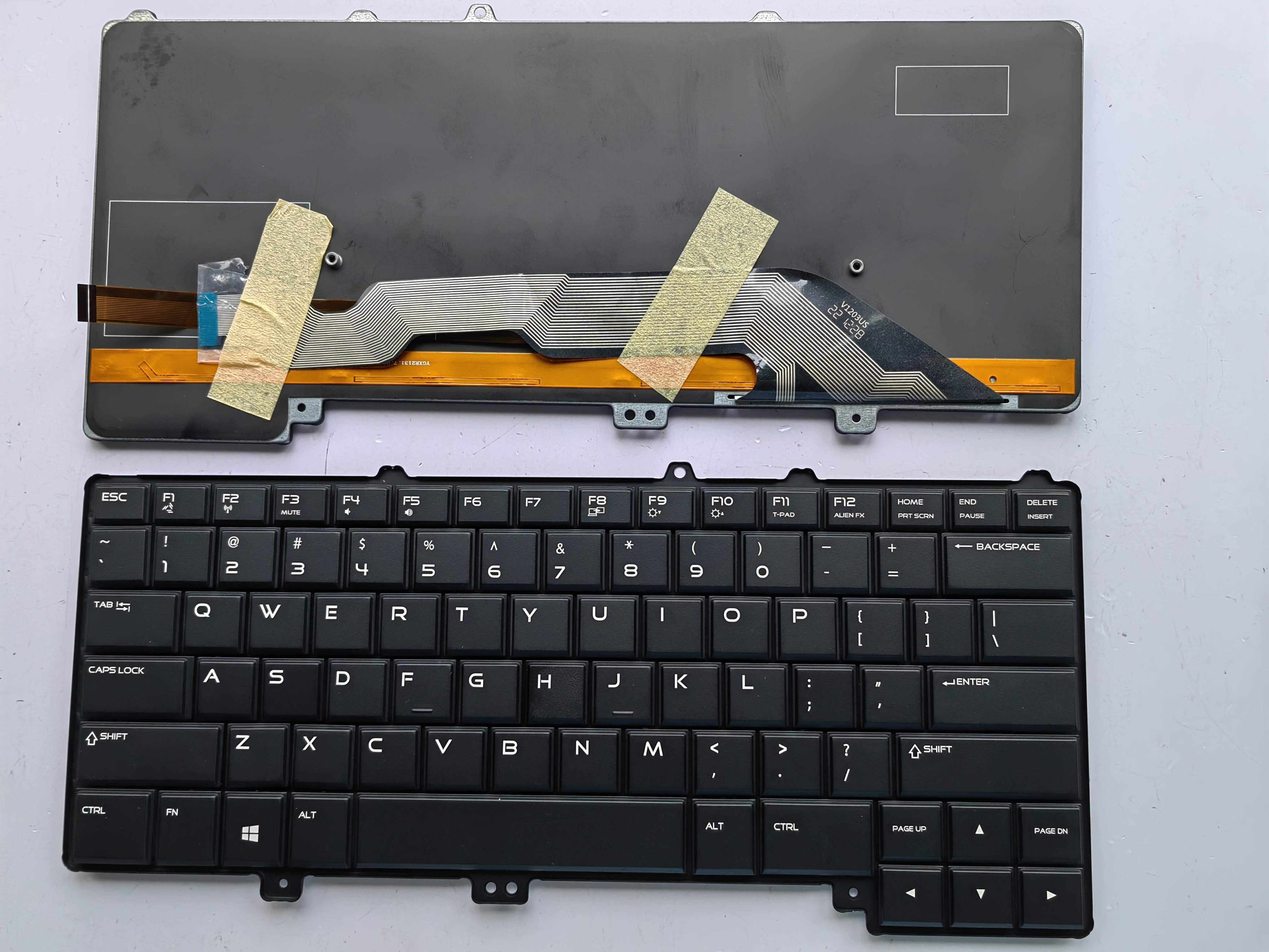 Picture of New Replacement Laptop Keyboard For DELL 13R1/13R2/15R1/15R2/P42F Alien Colorful Backlight BLACK Backlit (OEM) US Layout